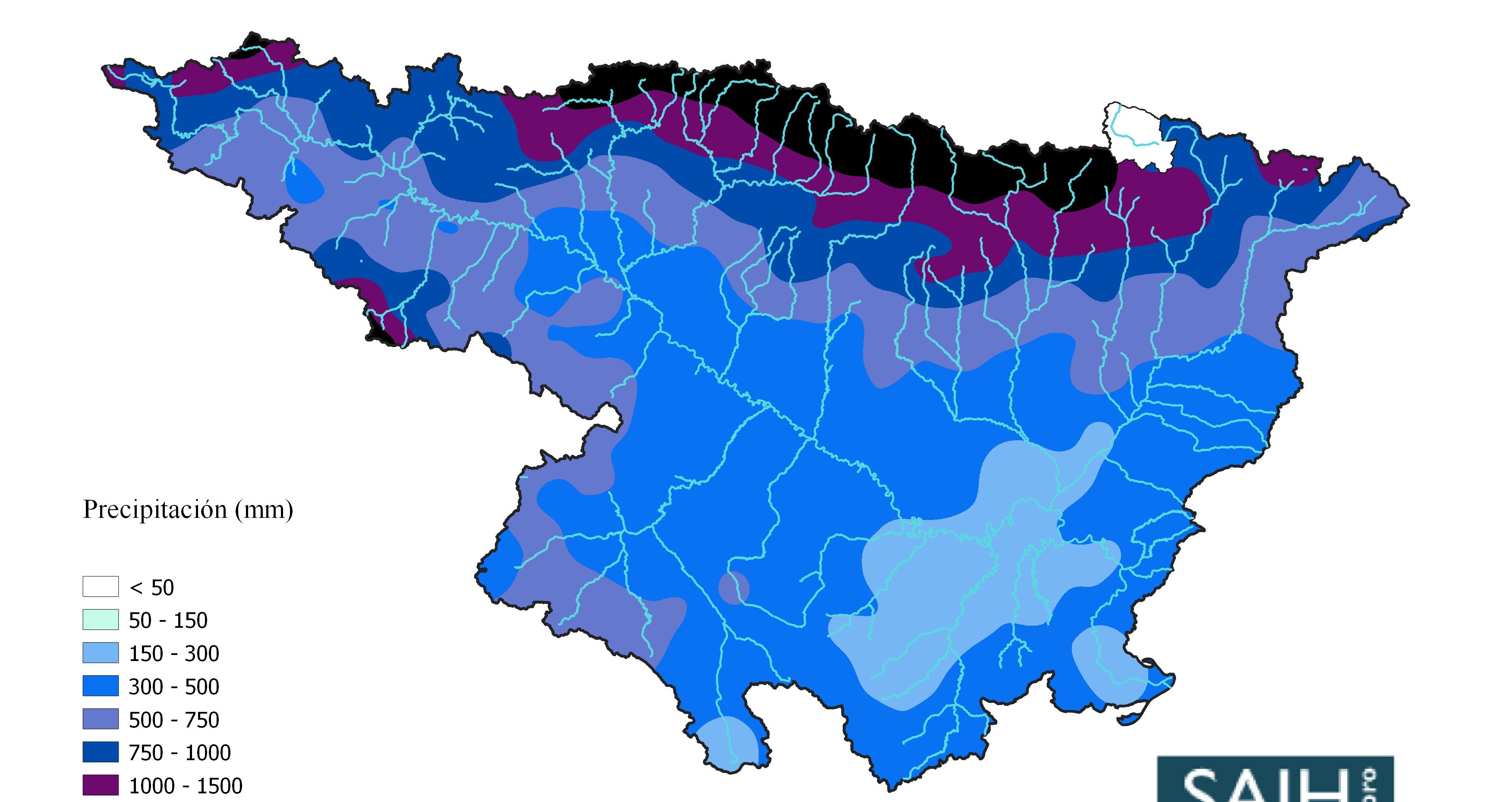 El promedio de precipitaciones para la Cuenca del Ebro en el conjunto del año hidrológico 2023-2024 ha sido de 650l/m2 frente a los 570l/m2 de los 20 años previos